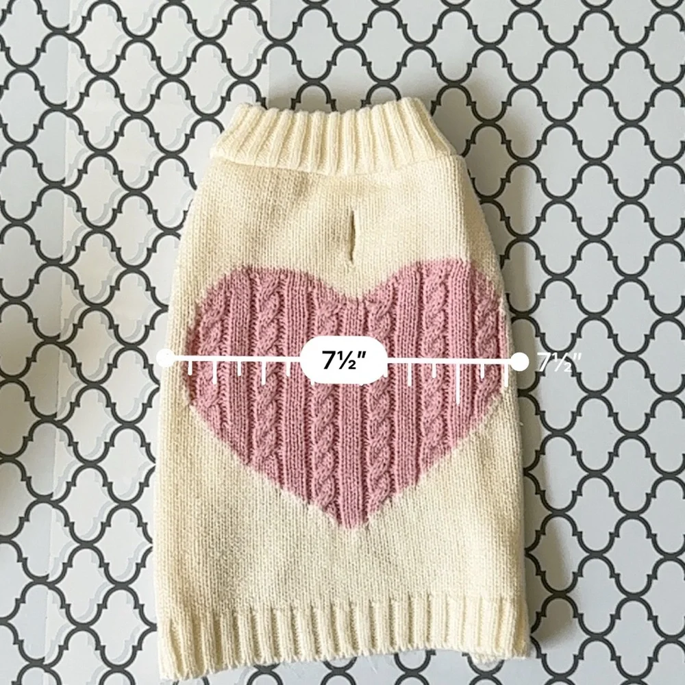 Pink Dog Heart Sweater - Picture 1 of 3